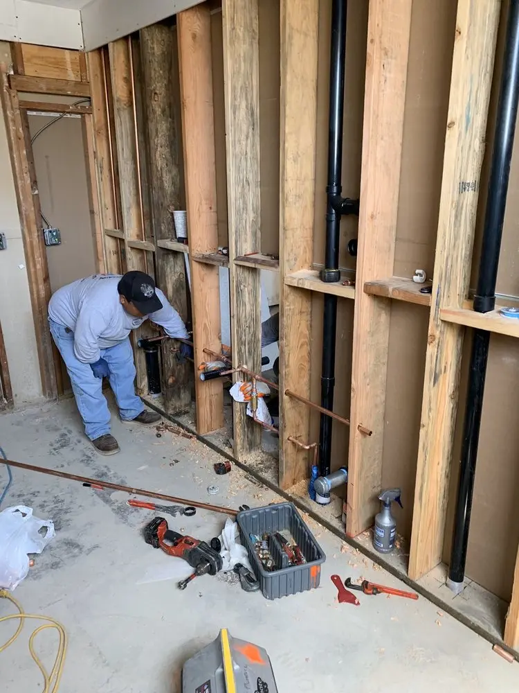 Commercial rough-in plumbing for Gas Line Repair in Crete